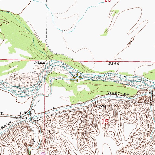 Topographic Map of Berger Creek, NE