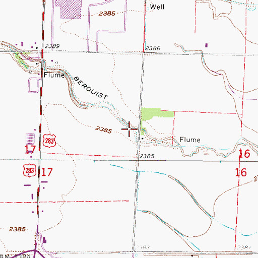 Topographic Map of Berquist Lateral, NE
