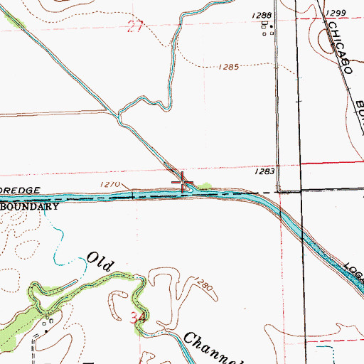 Topographic Map of Big Slough Creek, NE