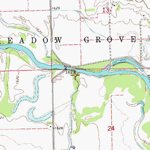 Topographic Map of Buffalo Creek, NE