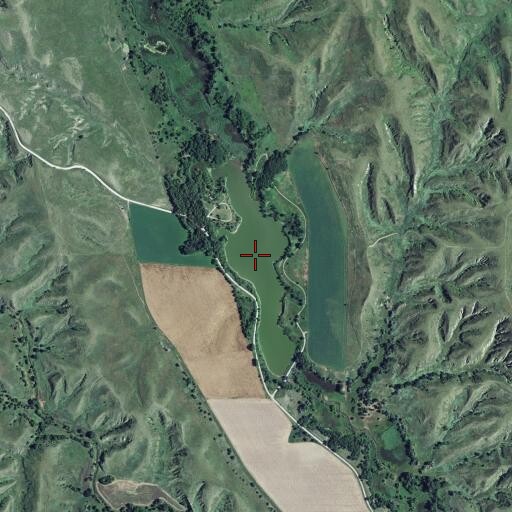 Aerial/Satellite Image of Camp Hayes Lake, NE