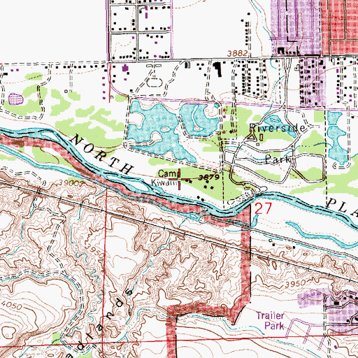 Topographic Map of Camp Kiwanis, NE
