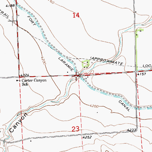 Topographic Map of Carter Canyon, NE