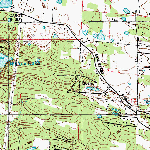 Topographic Map of Summit Addition, AR