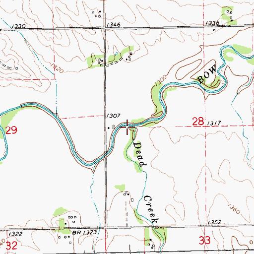 Topographic Map of Dead Creek, NE