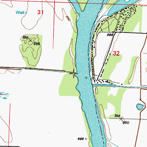 Topographic Map of Deer Creek, NE