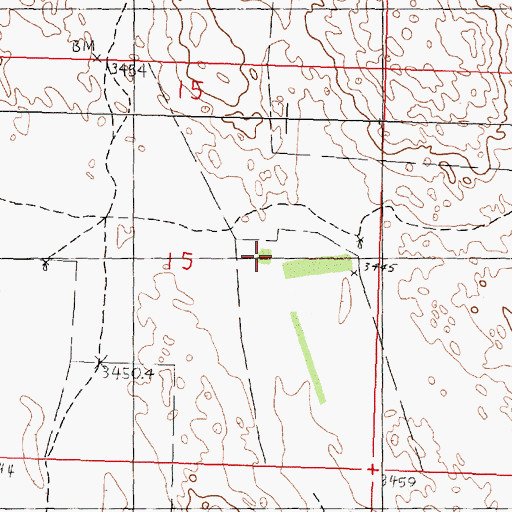 Topographic Map of Den Ranch, NE