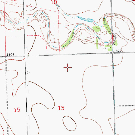 Topographic Map of Dogtown Flats School, CO