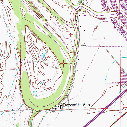 Topographic Map of Fishers Lake (historical), AR