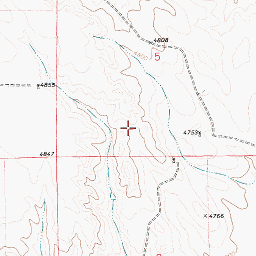 Topographic Map of Fort Robinson Trail, NE