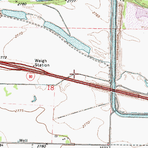 Topographic Map of Fremont Slough, NE