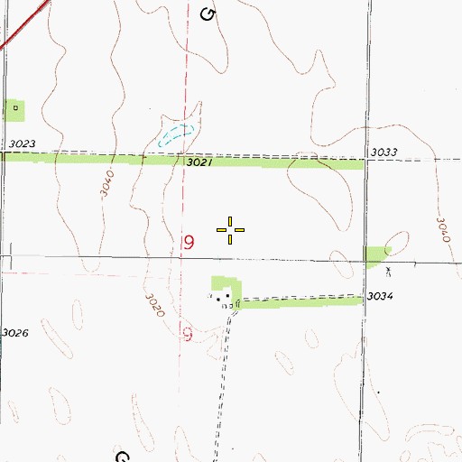 Topographic Map of Garfield Table, NE