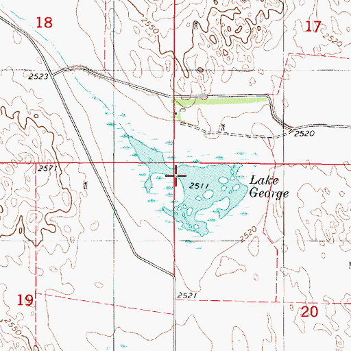 Topographic Map of Lake George, NE