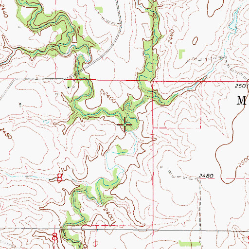 Topographic Map of German Creek, NE