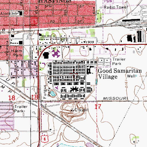 Topographic Map of Good Samaritan Village, NE