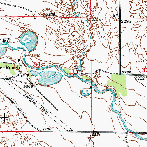 Topographic Map of Gracie Creek, NE