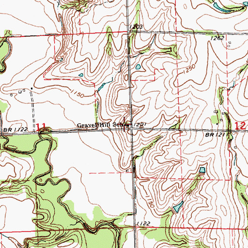 Topographic Map of Grave Hill School, NE