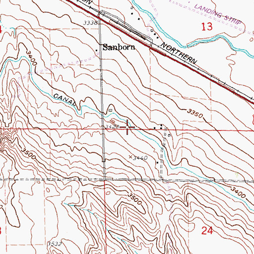 Topographic Map of Haigler Canal, NE