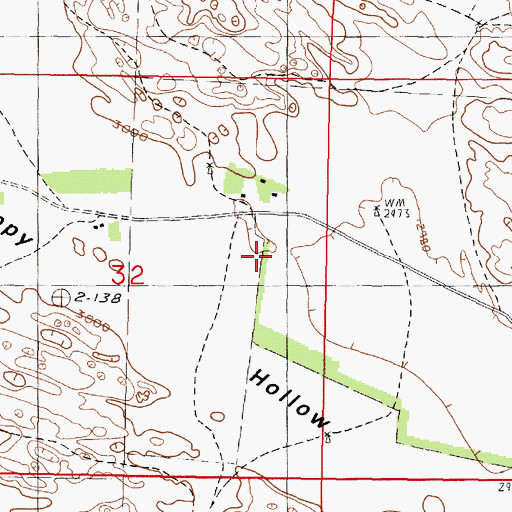 Topographic Map of Happy Hollow, NE