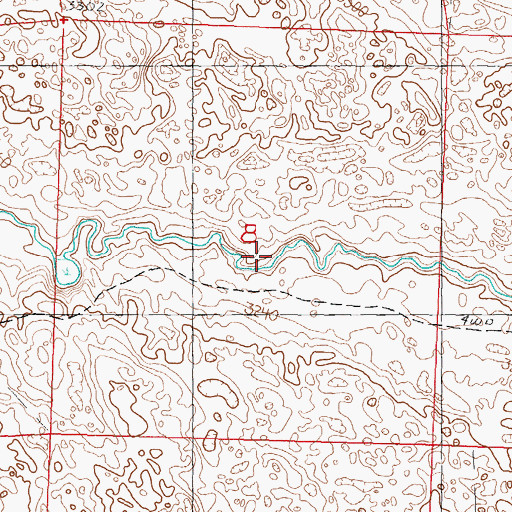 Topographic Map of Horseshoe Falls, NE
