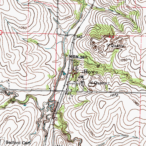Topographic Map of Howe, NE