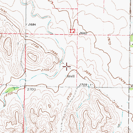 Topographic Map of Jeffrey Canyon, NE