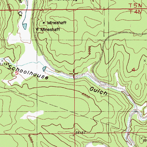 Topographic Map of Klondike School, NE