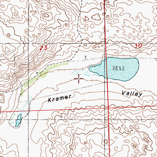 Topographic Map of Kramer Valley, NE