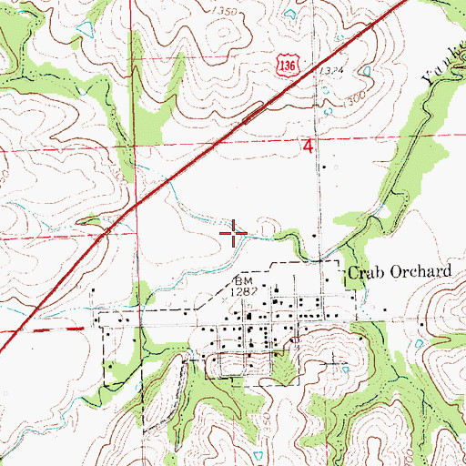 Topographic Map of Laflins Branch, NE