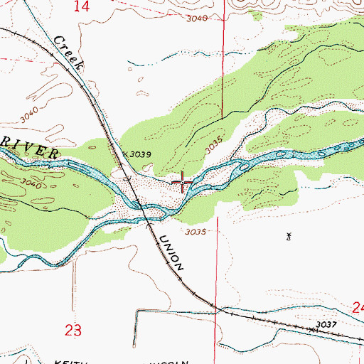 Topographic Map of Lake Creek, NE