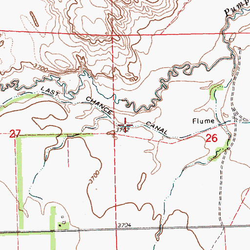 Topographic Map of Last Chance Canal, NE