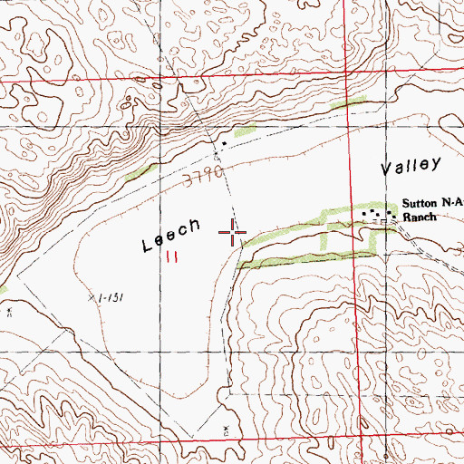 Topographic Map of Leech Valley, NE