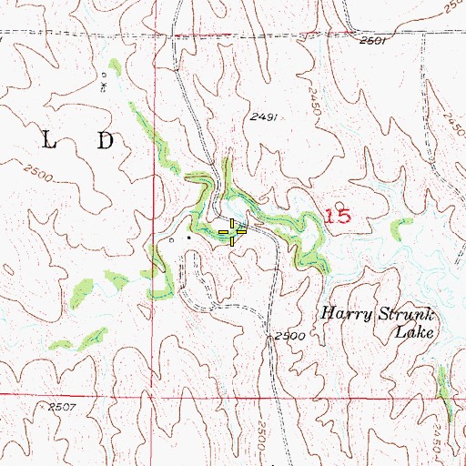 Topographic Map of Lime Creek, NE