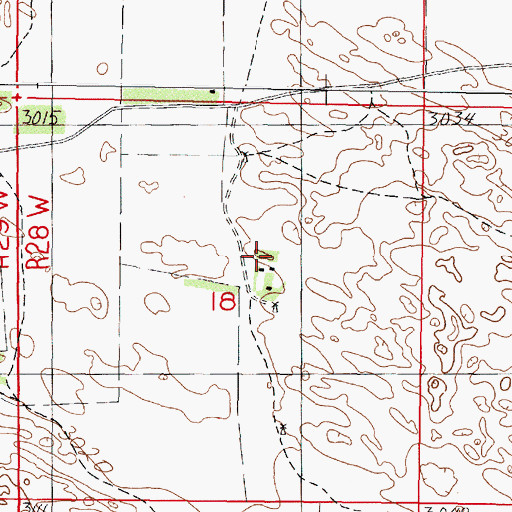 Topographic Map of Lingner Ranch, NE