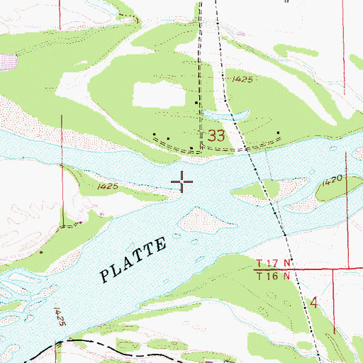 Topographic Map of Loup River, NE