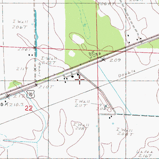 Topographic Map of Calvary Bible Church, AR