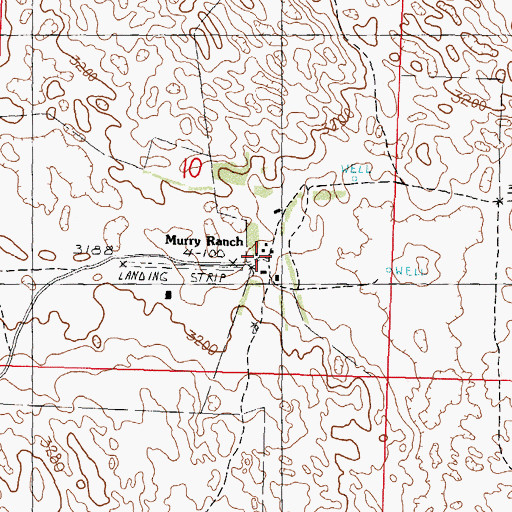 Topographic Map of Murry Ranch, NE