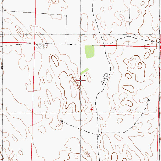 Topographic Map of Power Ranch, NE