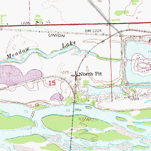 Topographic Map of North Pit, NE