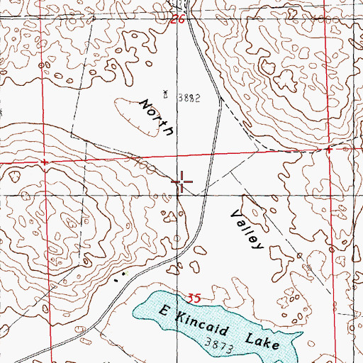 Topographic Map of North Valley, NE