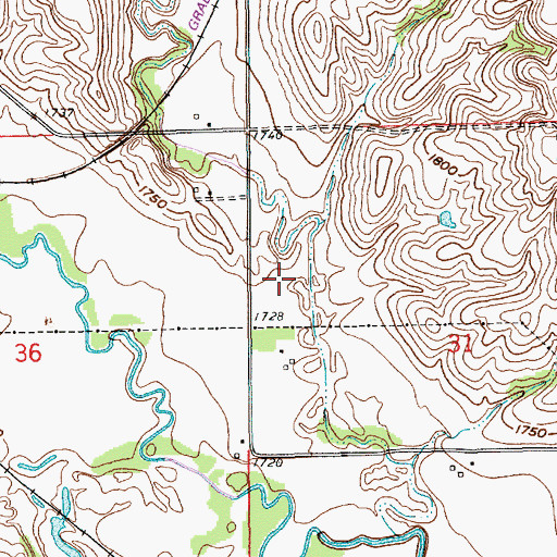 Topographic Map of O'Neil Valley, NE