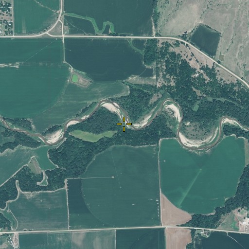 Aerial/Satellite Image of Oak Creek, NE