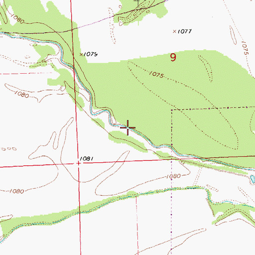 Topographic Map of Omaha Creek Ditch, NE