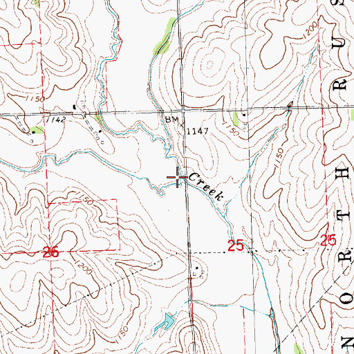 Topographic Map of Owl Creek, NE