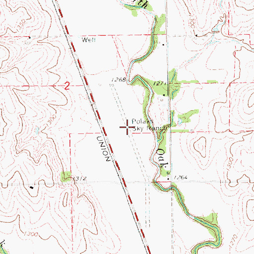 Topographic Map of Polaks Sky Ranch, NE