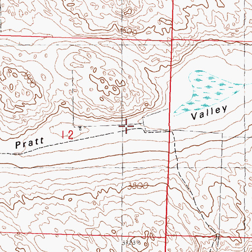 Topographic Map of Pratt Valley, NE