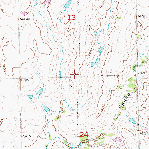 Topographic Map of Russell School (historical), NE
