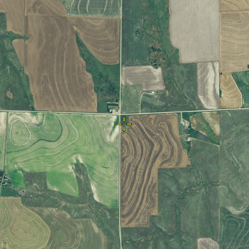 Aerial/Satellite Image of Saint John Cemetery, NE