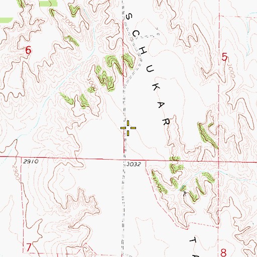 Topographic Map of Schukar Table, NE