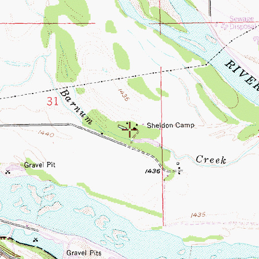 Topographic Map of Sheldon Camp, NE